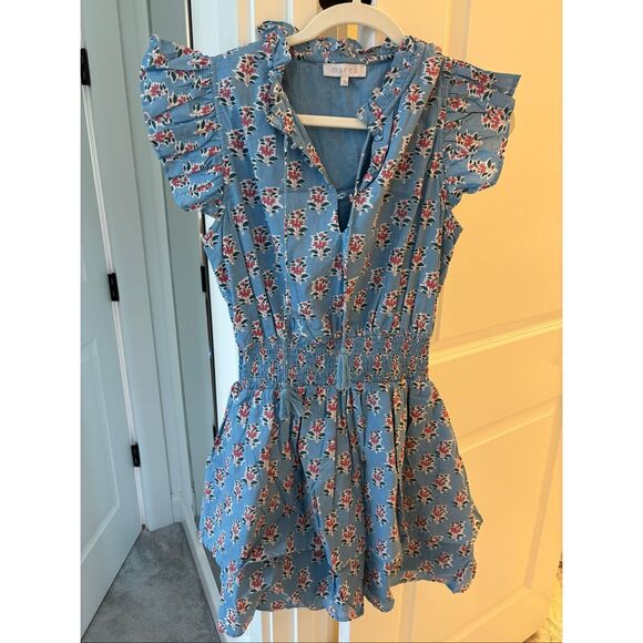 NWOT Marea Sarah flutter sleeve dress, Med $218 B17 - Picture 3 of 10